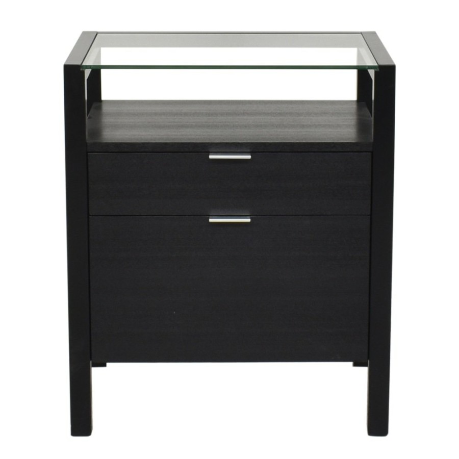 Tables Crate & Barrel  | Crate & Barrel Modern Two Drawer Filing Cabinet