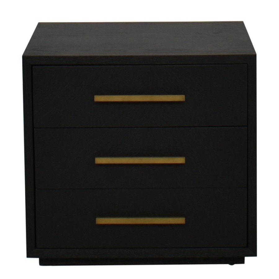 Tables Coco Republic  | Coco Republic Oslo Three Drawer Bedside Table