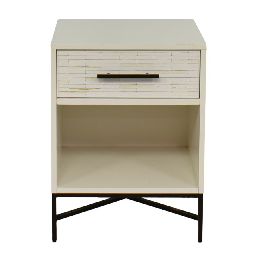 Tables West Elm  | West Elm Tiled Nightstand