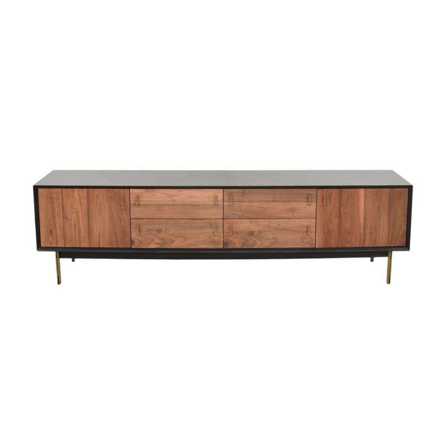 Storage Organic Modernism  | Organic Modernism Teardrop Two Door Four Drawer Credenza