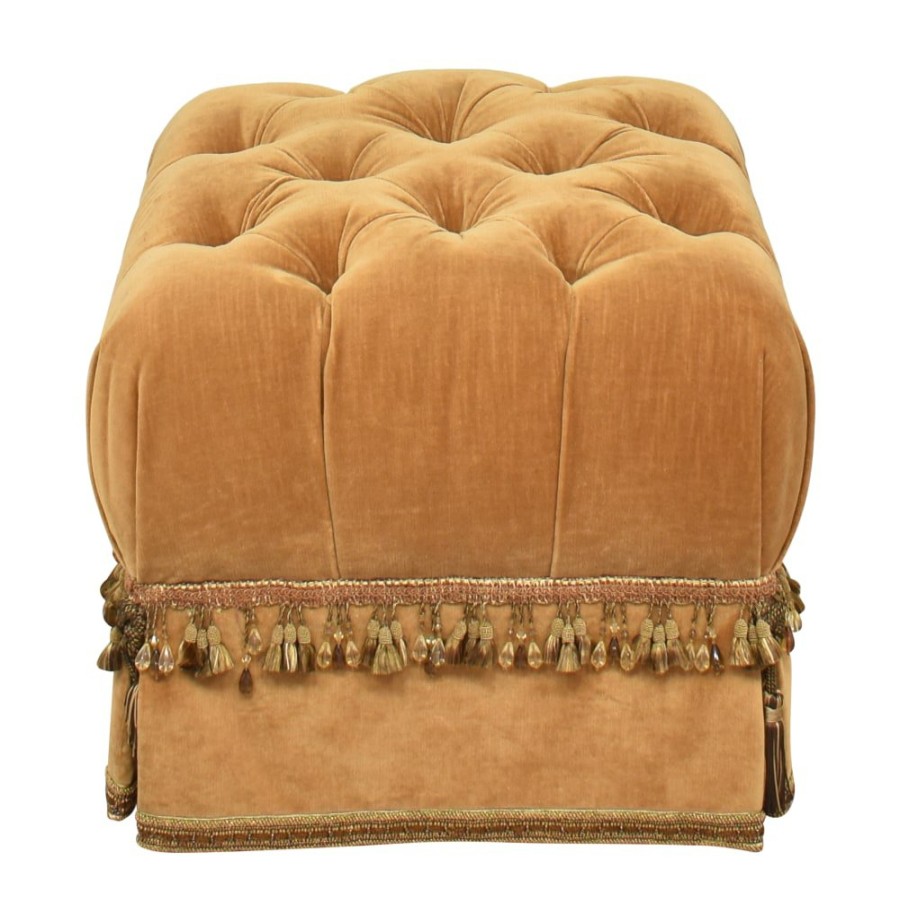 Storage Unknown  | Interiors By Steven G. Tufted Ottoman