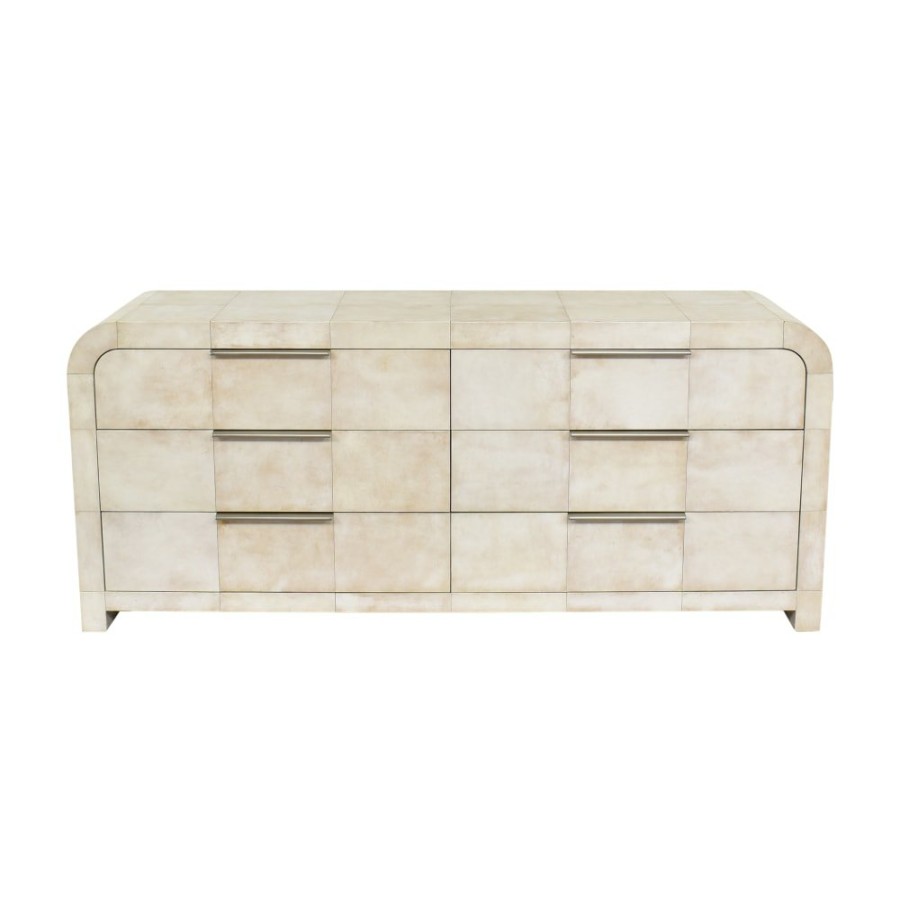 Storage Restoration Hardware  | Restoration Hardware Lucien Parchment Six Drawer Dresser