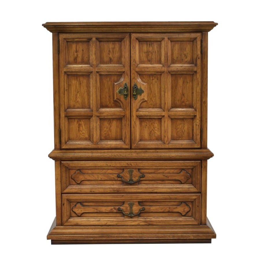 Storage Henredon Furniture  | Henredon Furniture Two Door Armoire With Drawers