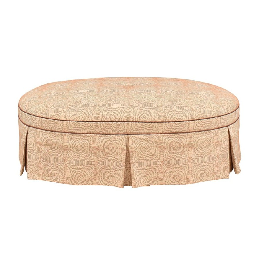 Storage Unknown  | Oval Skirted Ottoman