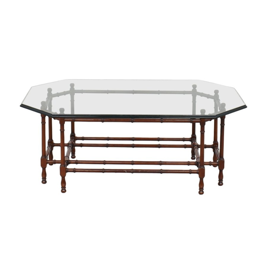 Tables B. Altman  | B. Altman Transparent Octagonal Coffee Table