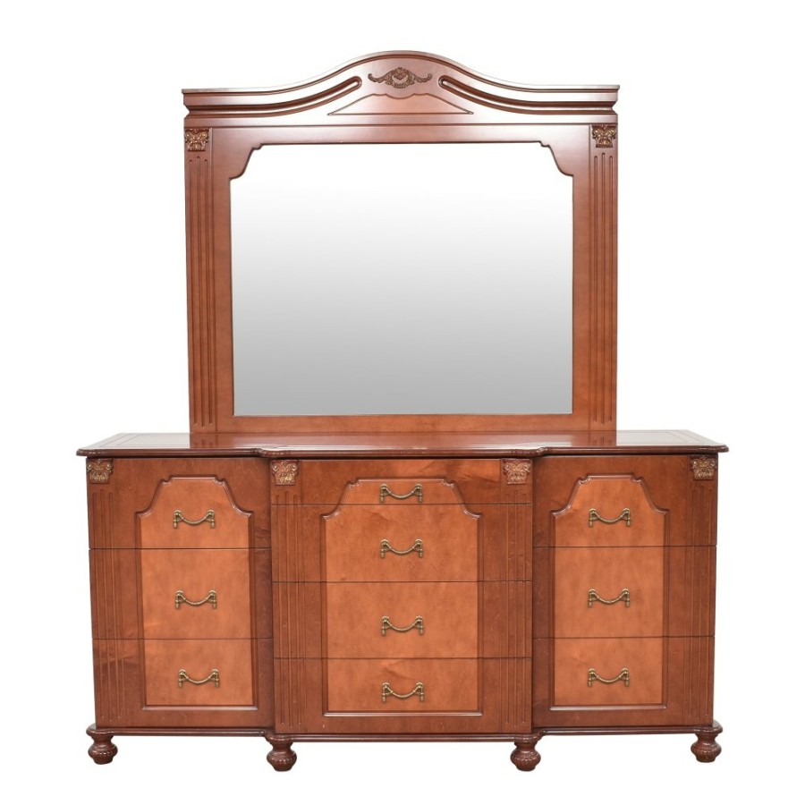 Storage Unknown  | Traditional Triple Dresser With Mirror