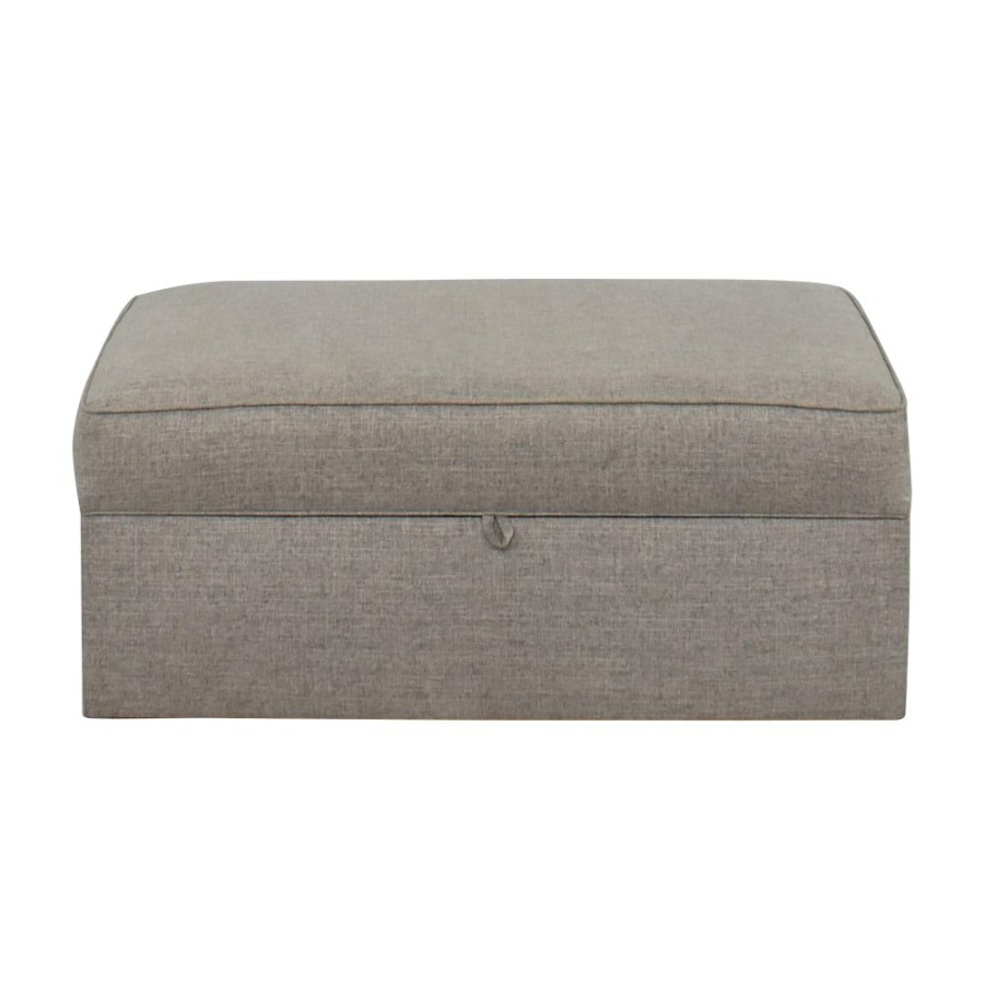 Storage Pottery Barn  | Pottery Barn Buchanan Upholstered Cocktail Storage Ottoman