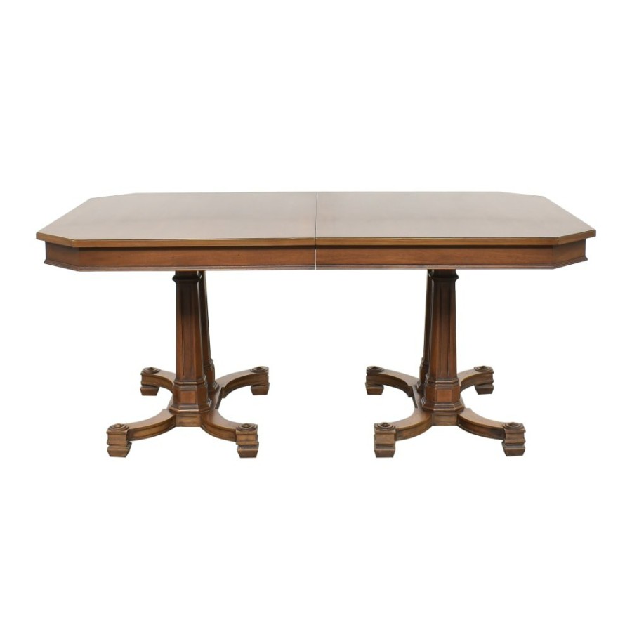 Tables Thomasville  | Thomasville Double Pedestal Extendable Dining Table