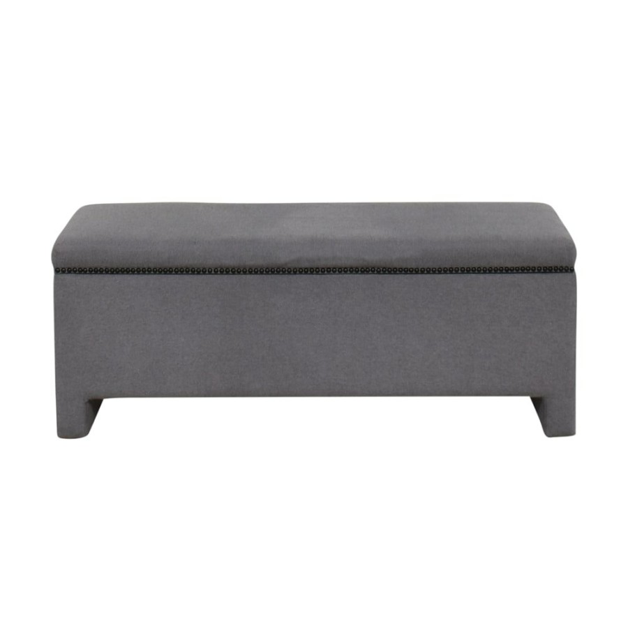 Storage West Elm  | West Elm Nailhead Upholstered Storage Bench