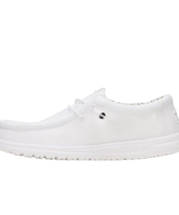 Wally Stretch Canvas Wide – White/White