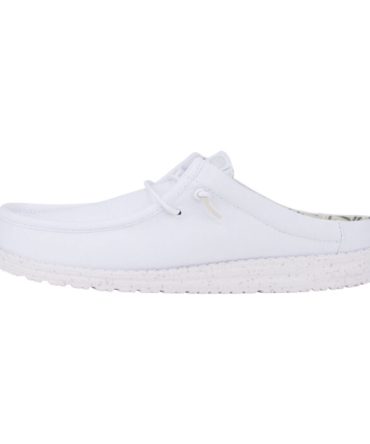 Wally Slip Stretch Canvas – White/White