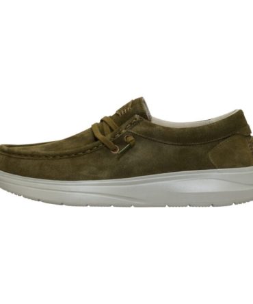 Wally Comf Suede – Dark Olive/Stone Grey