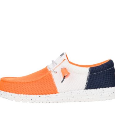 Wally Tri Varsity Mesh – Orange/White