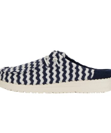 Wendy Slip Terry Stripe – Navy Blazer/Egret