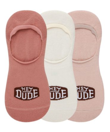 HEYDUDE No Show Sock 3 Pack – Ash