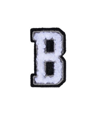 Letter B Patch – B Black/White