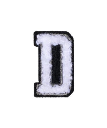 Letter D Patch – D Black/White