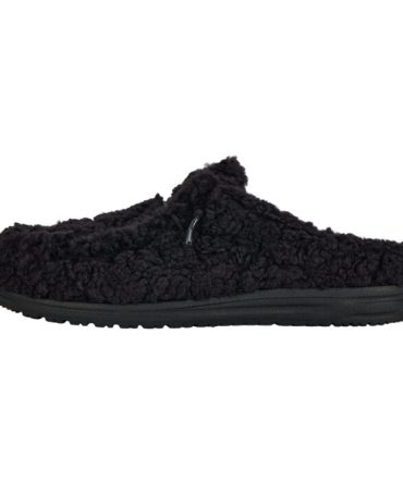 Wally Slipper – Cozy Black/Black