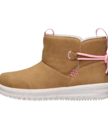 Camden Bow Boot Youth Cozy – Chestnut