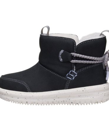 Camden Bow Boot Toddler Cozy – Black