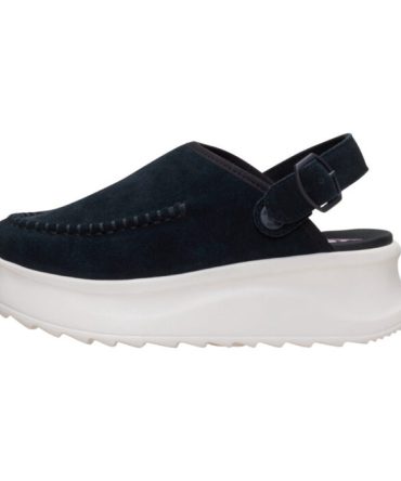 Delray Clog Suede – Black/Egret