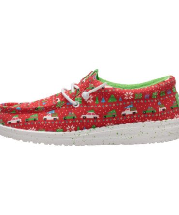 Wally Youth Holiday Sweater – Red/Green