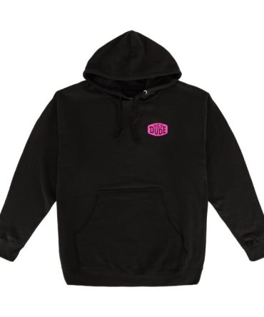 Go To Buckle Hoodie – Black/Pink