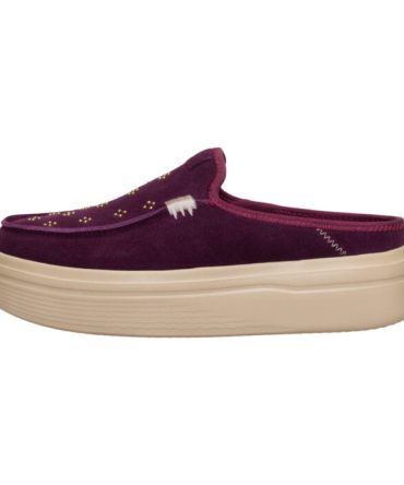 Austin Lift Suede Stud – Fig Purple