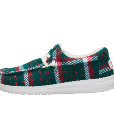 Wally Youth Confetti Plaid Cozy – Red/Green/Multi