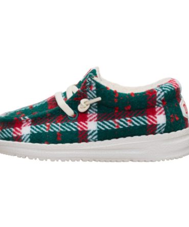 Wally Toddler Confetti Plaid Cozy – Red/Green/Multi