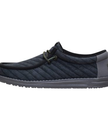 Wally Washed Quilt – Black/Grey