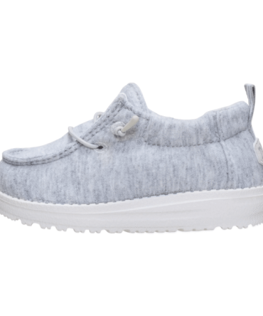 LilDude Slip On Stretch Jersey – Light Grey