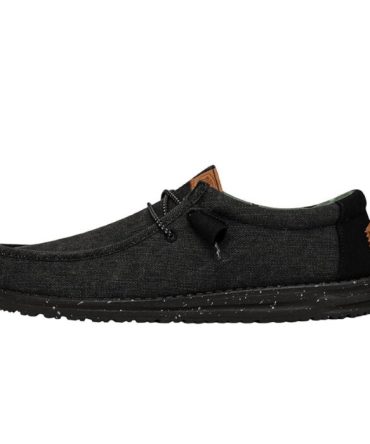 Wally Washed Canvas – Black/Black